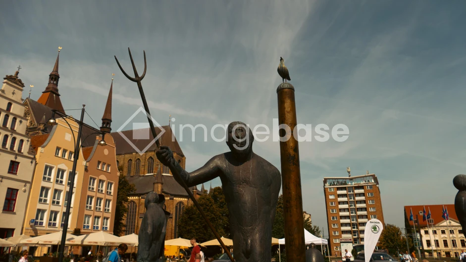 Historical Square with Sculptures