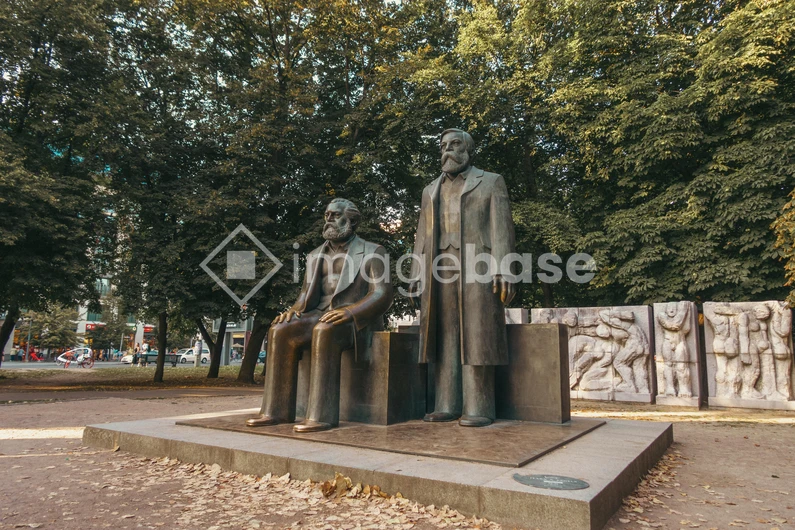 Statues in a Park