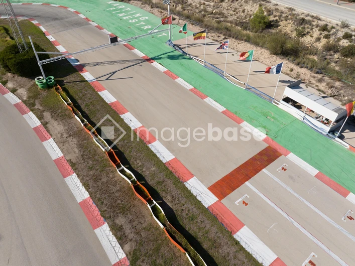 Race Track Overhead View