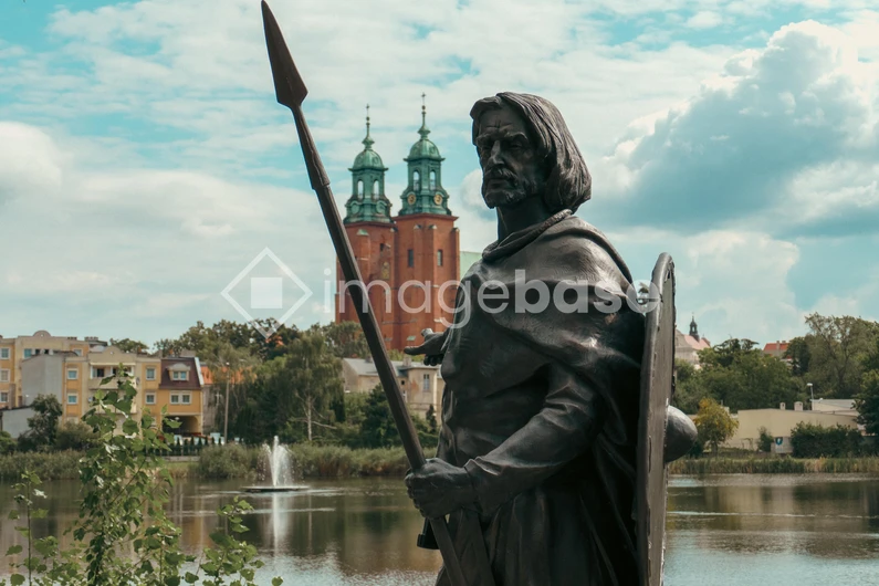 Statue by the Cathedral Pond