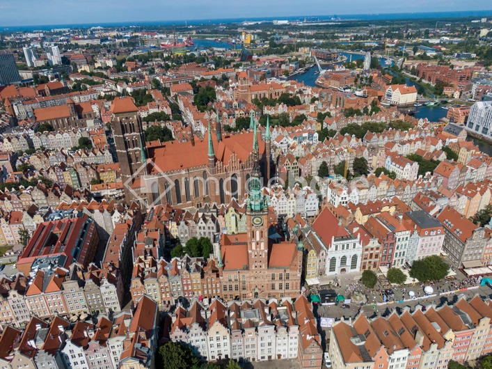 Aerial View of Historical City