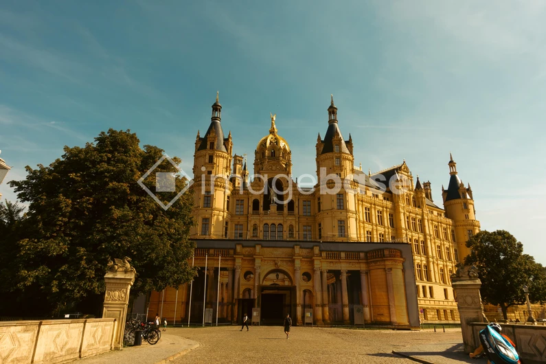 Historic Castle under Blue Sky