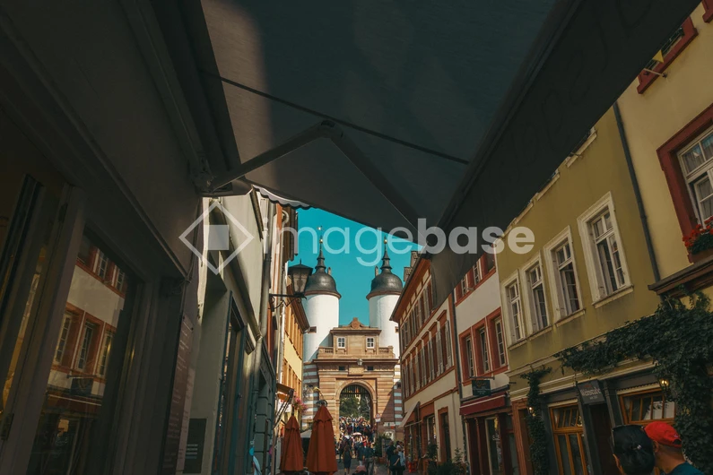 Charming Cobblestone Street View