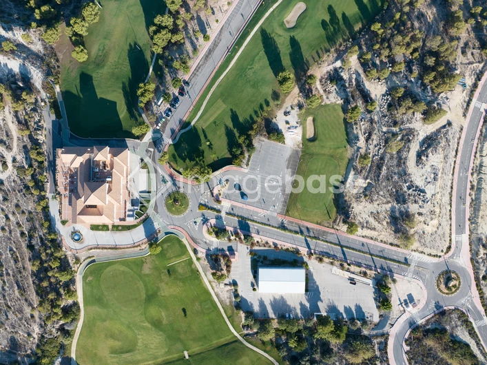 Aerial View of Golf Course and Clubhouse