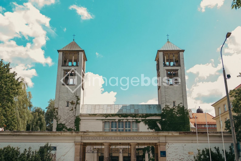Historic Church with Twin Towers