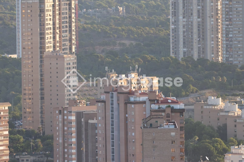 Cityscape with High-Rise Buildings
