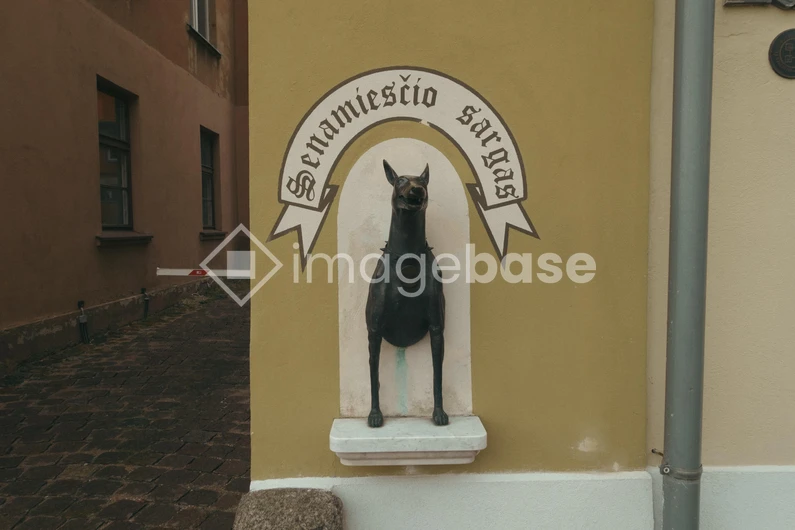 Historic Street Art of a Guard Dog
