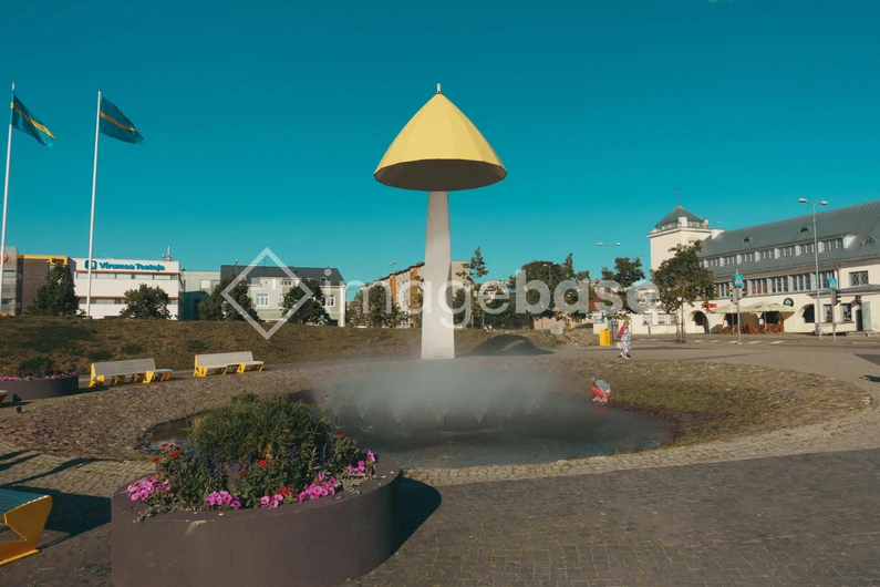 Fountain in Urban Square