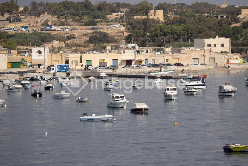 Coastal Harbor with Boats