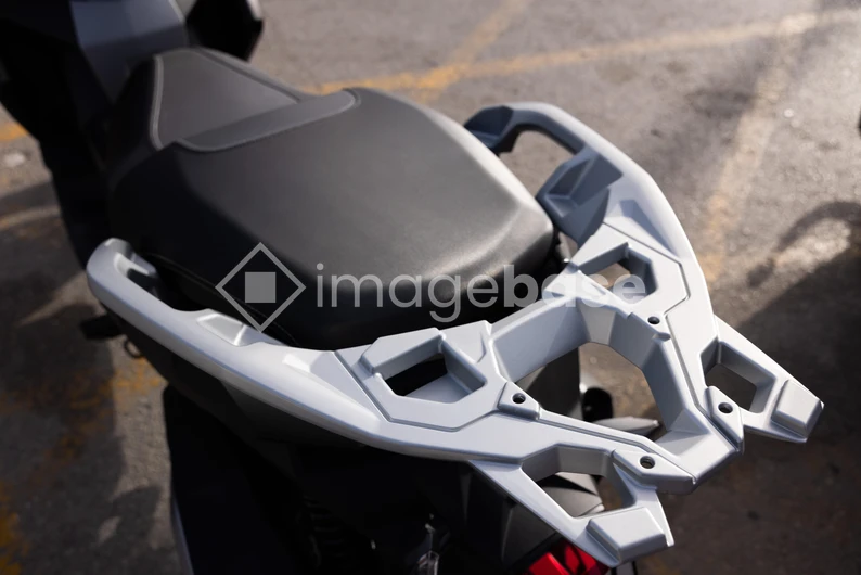 Motorcycle Seat with Luggage Rack