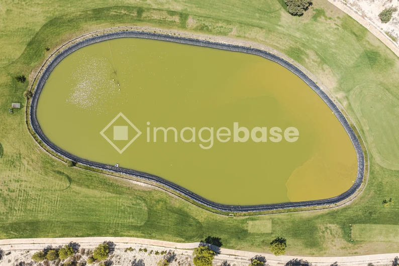 Aerial View of Lagoon