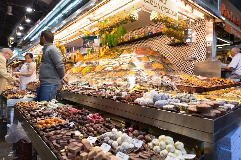 Vibrant Market Confectionery Stall