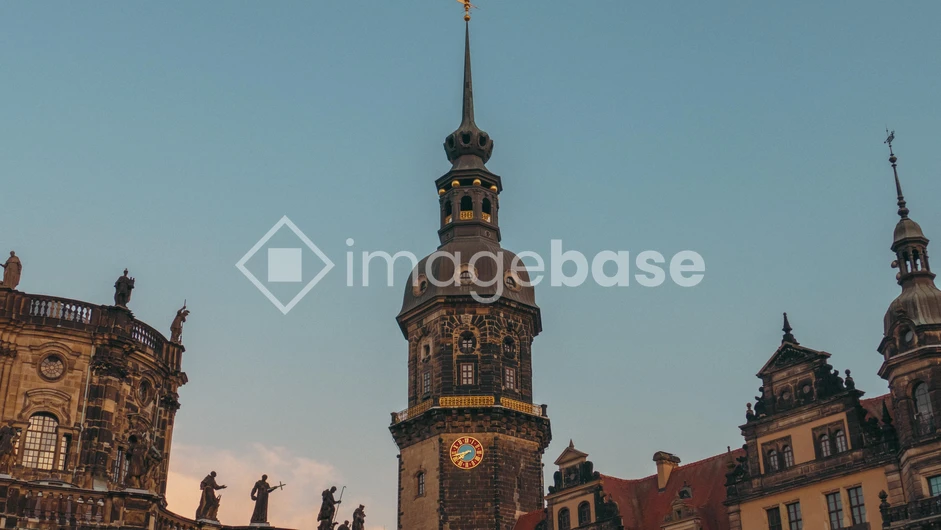 Historic Clock Tower at Dusk