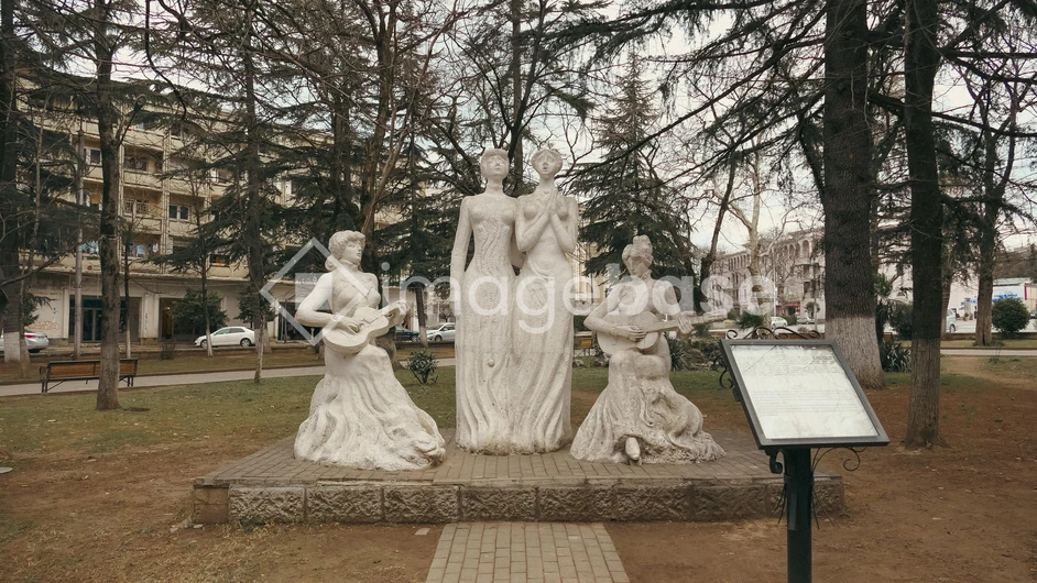 Statues in a Park