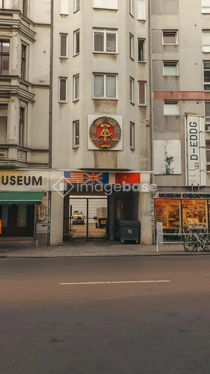 Urban Architecture with Flag Display