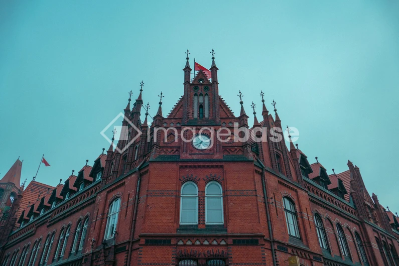 Gothic Architecture Against a Clear Sky