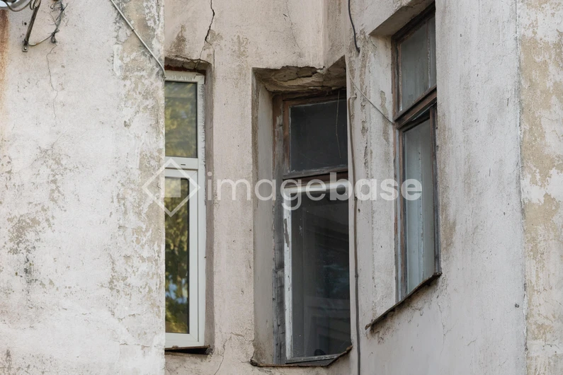 Weathered Building Facade