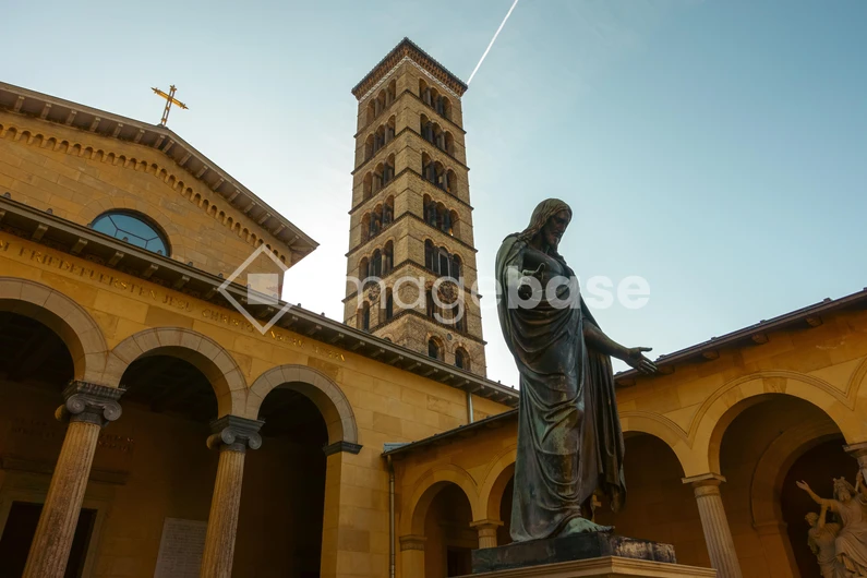 Historic Church Courtyard