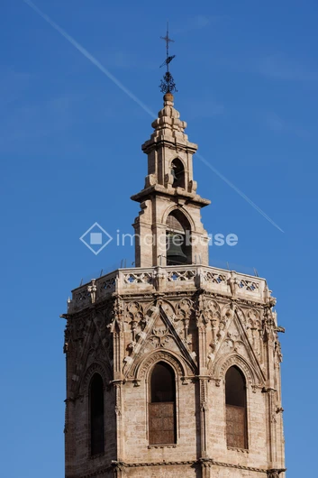 Gothic Bell Tower Against Blue Sky