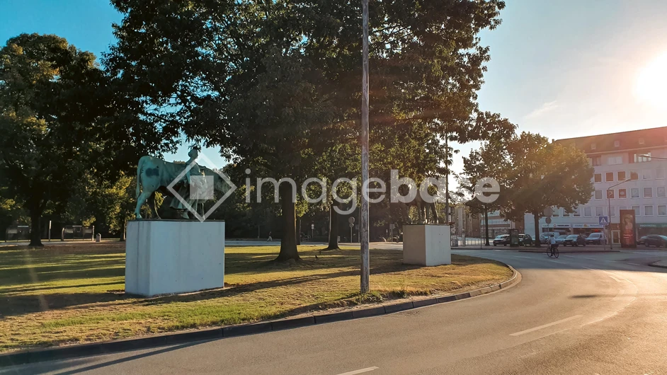 Statues in Sunlit Park