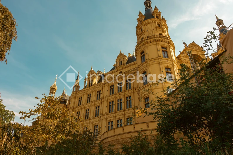 Historic Castle at Sunset