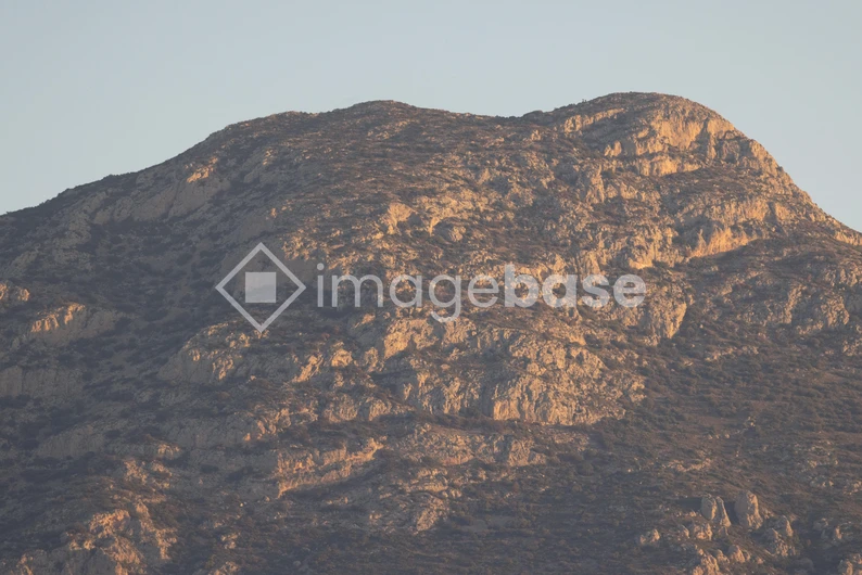 Mountainous Terrain at Sunset