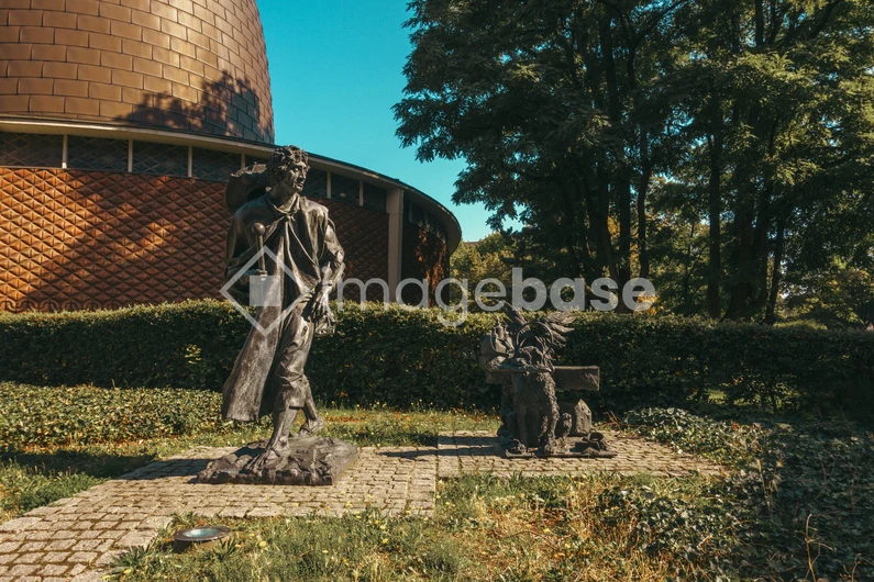 Statue in Urban Park