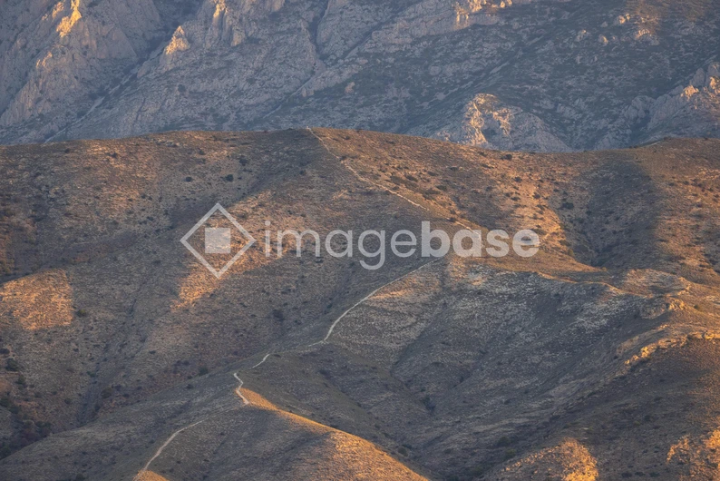 Mountain Landscape at Sunset