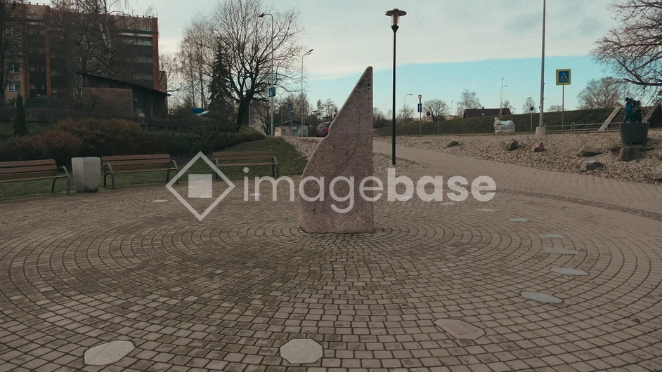 Stone Sculpture in Park