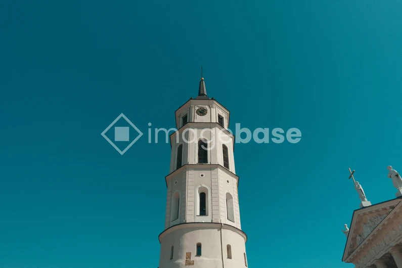 Historic Tower Against Blue Sky