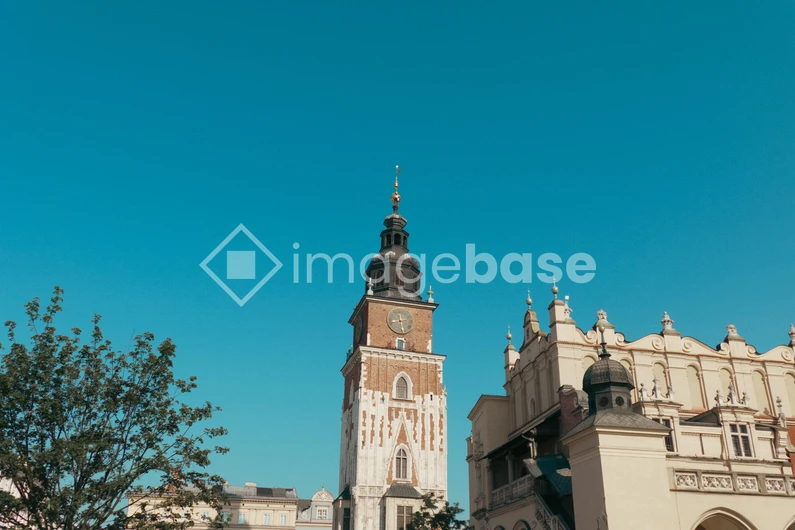 Historic Clock Tower in Cityscape