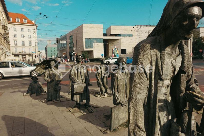 Street Statues in Urban Setting