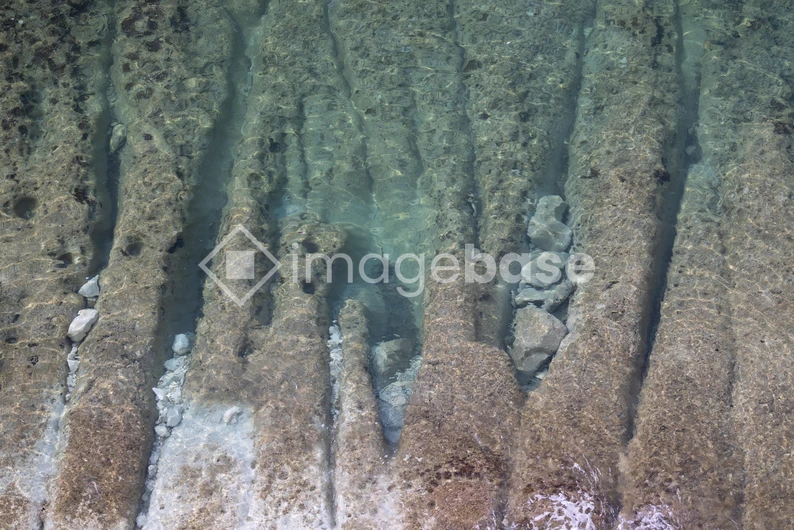 Rippling Water Over Rocks