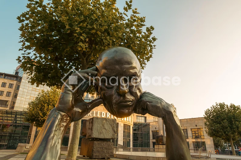 Urban Sculpture at Dusk