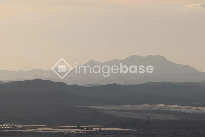 Misty Mountain Range at Dawn