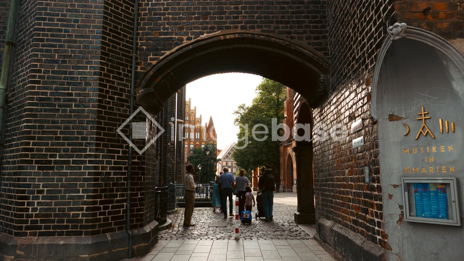 Historic Archway Scene