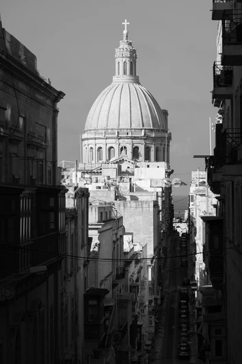 Dome Over City Street