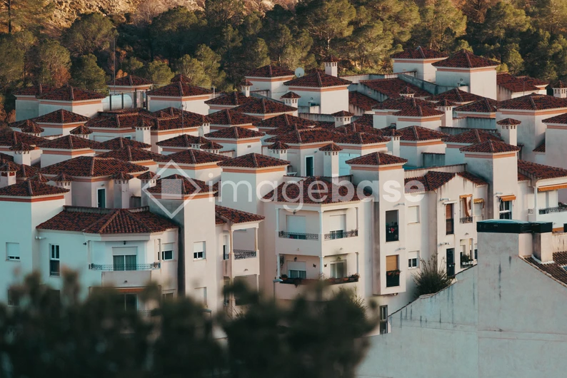 Mediterranean Rooftops Overlook