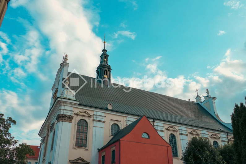 Historic Church with Blue Sky