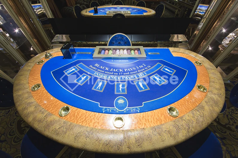 Elegant Casino Blackjack Table