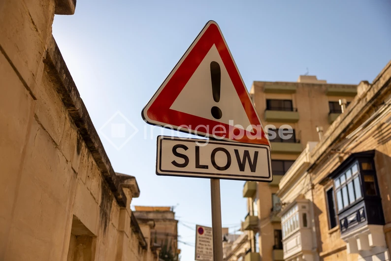 Urban Street Warning Sign