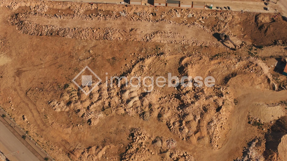 Arid Landscape Aerial View