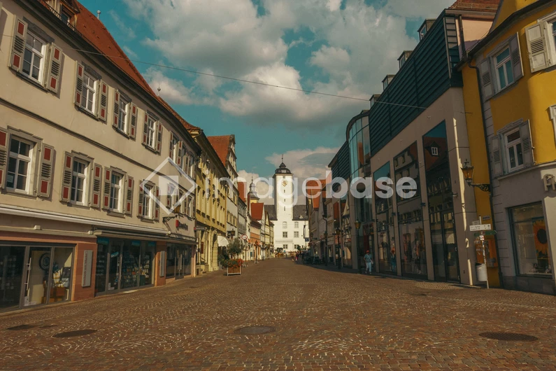 Charming European Street Scene