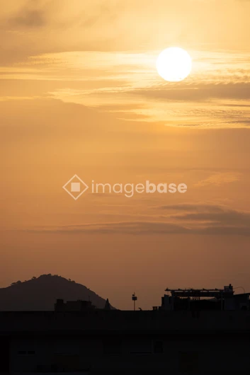 Urban Sunset Silhouette