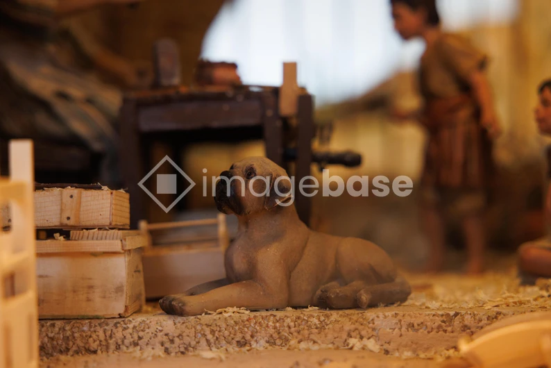 Clay Figurine of a Dog