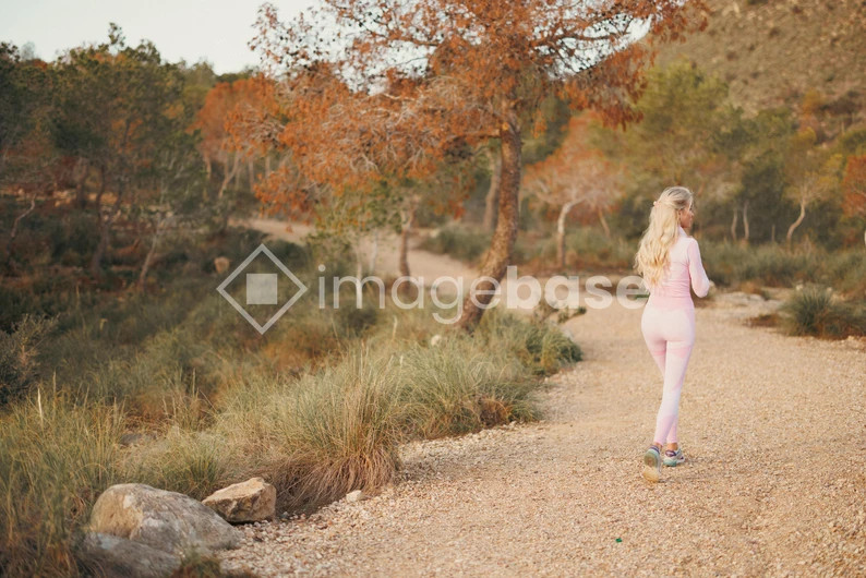 Woman Jogging in Nature