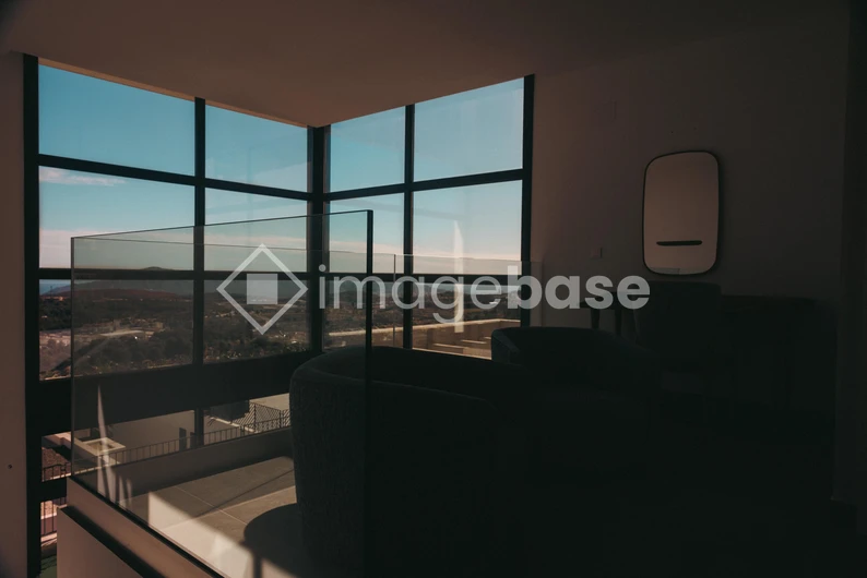 Modern Interior with Scenic View