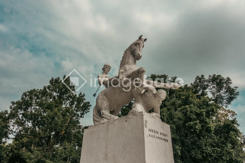 Equestrian Statue in Nature