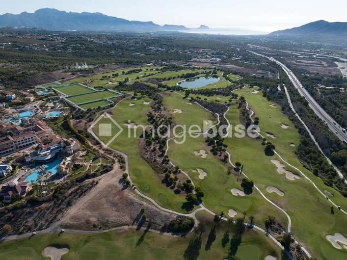 Aerial View of a Golf Course