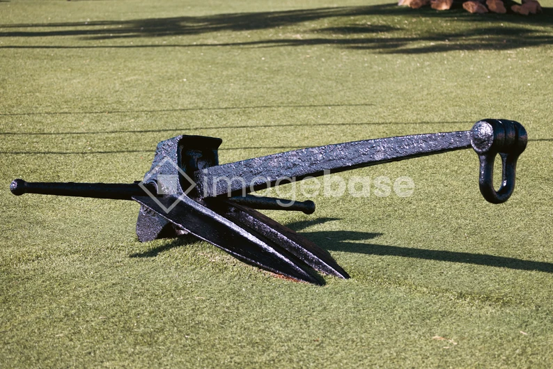 Rustic Anchor on Grass